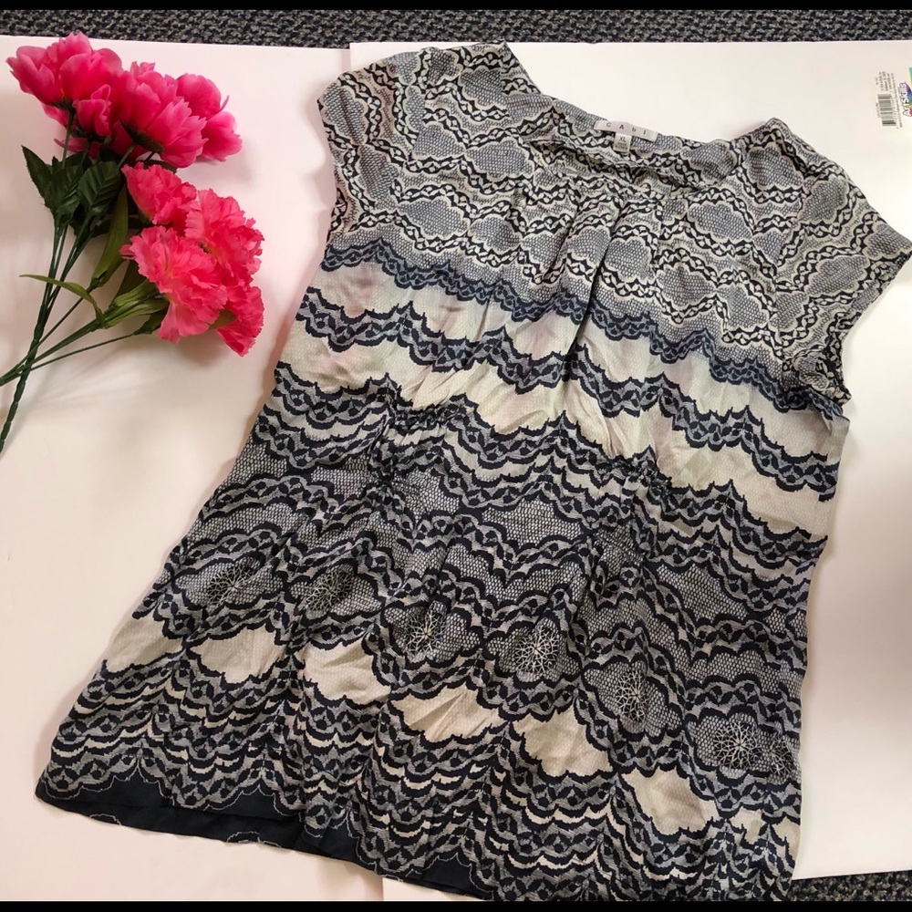 CAbi Blue Blouse
